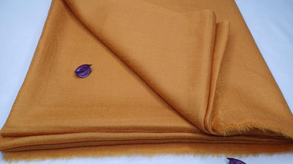 Handwoven Large Lightweight Saffron Color Authentic Himalayan Cashmere Wool Meditation Shawl,Ethical Cashmere Prayer Yoga Wrap,Wedding Shawl