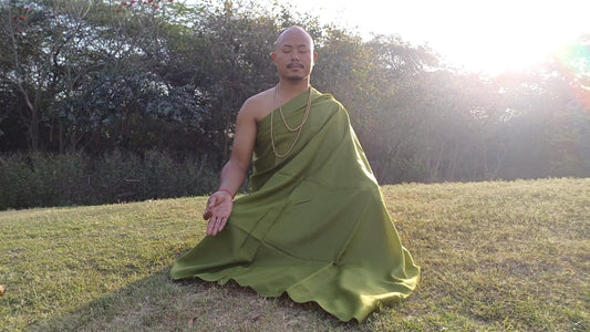 Handwoven Large Lightweight Green Color Authentic Himalayan Cashmere Wool Meditation Shawl,Ethical Cashmere Prayer Yoga Wrap,Wedding Shawl