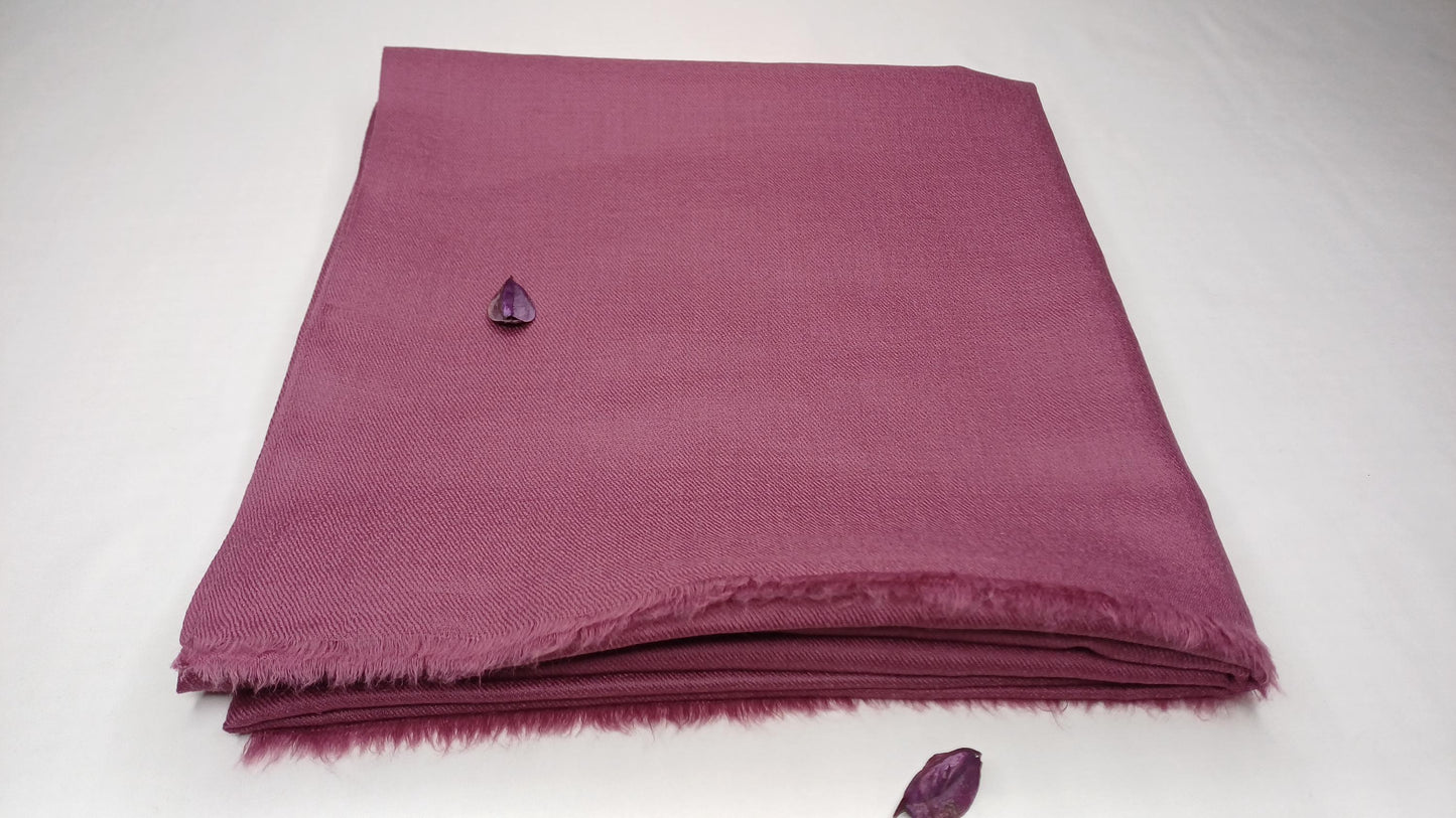 Handwoven Large Lightweight Plum Color Authentic Himalayan Cashmere Wool Meditation Shawl,Ethical Cashmere Prayer Yoga Wrap,Wedding Shawl