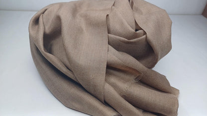 Handwoven Large Lightweight Beige Color Authentic Himalayan Cashmere Wool Meditation Shawl,Ethical Cashmere Prayer Yoga Wrap,Wedding Shawl