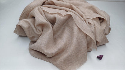 Handwoven Lightweight Grey  Pure Pashmina Wool Meditation Shawl,Pashmina Wool Prayer Wrap,Himalayan Cashmere Stole/Scarf,Pashmina Wool Wrap