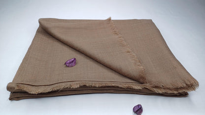 Handwoven Lightweight Grey  Pure Pashmina Wool Meditation Shawl,Pashmina Wool Prayer Wrap,Himalayan Cashmere Stole/Scarf,Pashmina Wool Wrap
