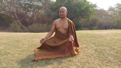 Meditation Shawl,Prayer Scarf,Himalayan Wool,Yoga Blanket,Buddhist Tibetan Shawl,Handmade Shawl,Ethnic Wrap,Meditation blanket,Woolen fabric