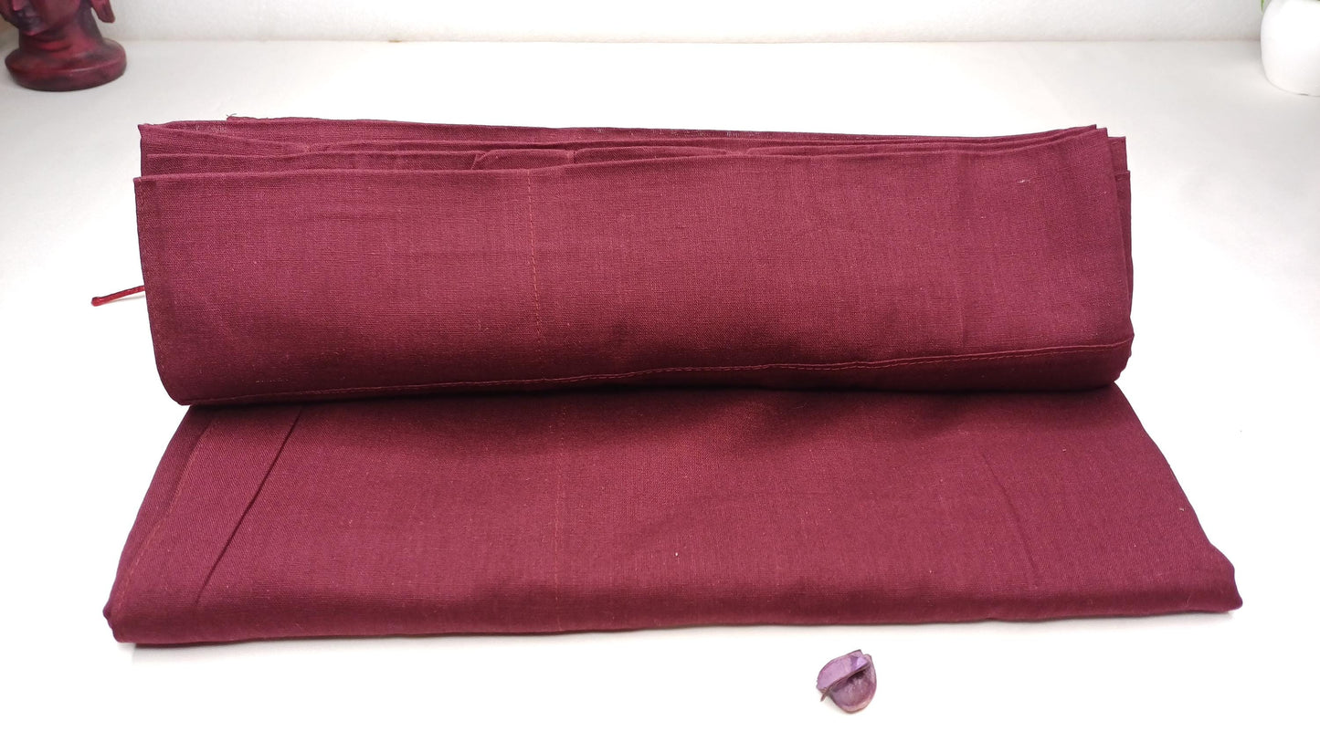 One Piece HandTailored Organic Cotton Authentic Buddhist Monk Monastic Robe,Kasaya Buddhist Monk Prayer/Meditation/Spiritual Cloth,Monk Gift