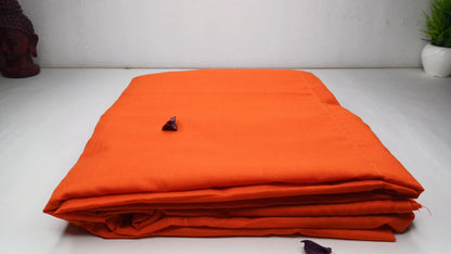 Four Piece Tailored Organic Cotton Authentic Theraveda Buddhist Monk Monastic Robe Set,Kasaya Monastic Prayer/Meditation/Spiritual Cloth Set