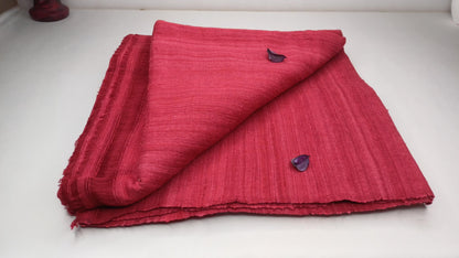 NIRVANA Large Traditional Handwoven Burgundy Tibetan Buddhist Raw Eri Silk Meditation Shawl,Tantric Meditation Wrap,Buddhist Prayer Silk Zen