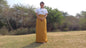 Layman Unisex Tibetan Buddhist Meditation Skirt,Tibetan Half Chuba Wrap-Around Cotton Meditation Cloth,Monastery Style Spiritual Lower Robe