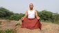 Layman Unisex Copper Tibetan Buddhist Meditation Skirt,Half Chuba Wrap-Around Cotton Meditation Cloth,Monastry Style Spiritual Lower Robe