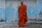 One Piece HandTailored Organic Cotton Authentic Buddhist Monk Monastic Robe,Kasaya Buddhist Monk Prayer/Meditation/Spiritual Cloth,Monk Gift