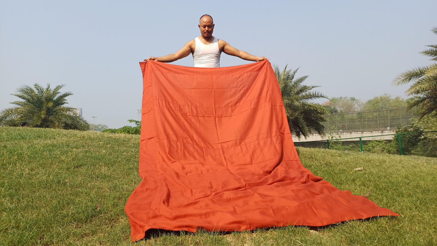 One Piece HandTailored Organic Cotton Authentic Buddhist Monk Monastic Robe,Kasaya Buddhist Monk Prayer/Meditation/Spiritual Cloth,Monk Gift