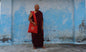 Theraveda Organic Cotton Authentic Buddhist Monk Monastic Robe and Color-Matching Bag Set,Kasaya Monastic Essential Kit,Monks Carrying Combo