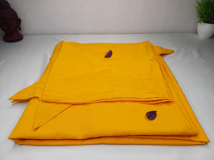 Dalai Lama Yellow Saffron Tibetan Prayer Wrap/ Cape/Cloak,Tibetan Monk Chogu Shawl,