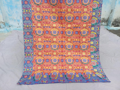 Handmade Multi-Color Tibetan Buddhist Ashtamangala Budha Silk Brocade Tibetan Altar/Shrine Table Cloth,Zen Buddhist Tibetan Table Runner