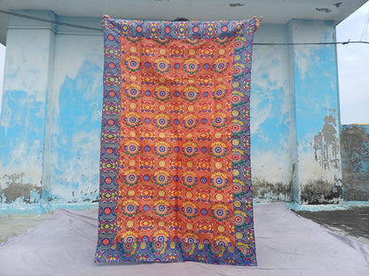 Handmade Multi-Color Tibetan Buddhist Ashtamangala Budha Silk Brocade Tibetan Altar/Shrine Table Cloth,Zen Buddhist Tibetan Table Runner