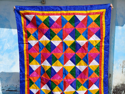 Handmade Multi-Color Tibetan Buddhist Ashtamangala Budha Silk Brocade Tibetan Altar/Shrine Table Cloth,Zen Buddhist Tibetan Table Runner