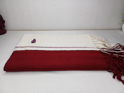 TANTRIK Traditional Handwoven Tibetan Buddhist Ngakpa Raw Eri Peace Silk Meditation Shawl,Buddhist Silk Zen,Ngakpa Tantric Meditation Wrap