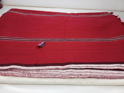 TANTRIK X-Large Traditional Handwoven Tibetan Buddhist Pure Raw Eri Silk Meditation Shawl,Buddhist Silk Zen,Ngakpa Tantrik Meditation Wrap