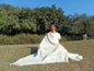 Tara Large Handwoven Pure Organic Cotton White Tibetan Buddhist Monk Meditation Shawl,Indian Cotton Tantrik Wrap,Tibetan Buddhist Prayer Zen
