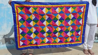 Handmade Multi-Color Tibetan Buddhist Ashtamangala Budha Silk Brocade Tibetan Altar/Shrine Table Cloth,Zen Buddhist Tibetan Table Runner