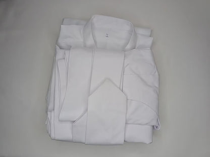 Layman Cotton White Tibetan Buddhist Meditation Robe Set,Shirt/Wrap Buddhist Prayer Suit,Zen Meditation Clothing,Spiritual Temple Costume