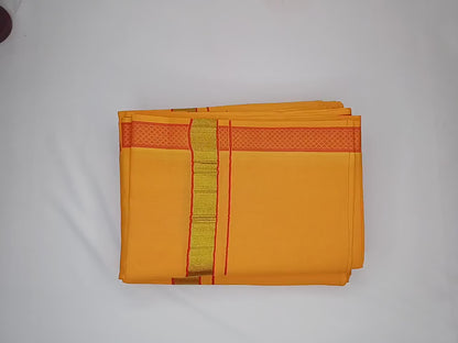 Indian Vedic Robes,Hare Krishna Robe,indian Ethnic Attair,Iskon Temple Dress,Indian Spiritual Dress,Mayapur Dham dhoti,Chaddar and Kurta Set