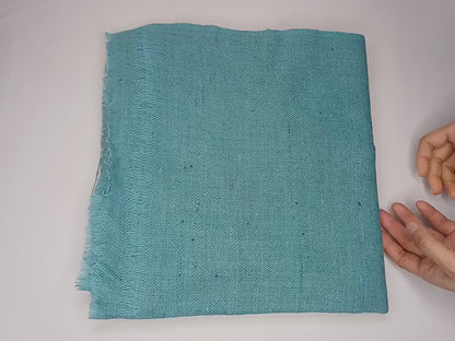 Handwoven Sky Blue Ethical Yak Wool Meditation Shawl,Himalayan Yak Wool Prayer Wrap,Ethnic Indian Yak Stole,Yak Wool Scarf, Yak Prayer Zen