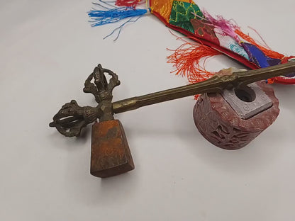 Antique Rare Authentic Gandhara Art Handmade Tibetan Buddhist Ritual Implement-Vajra Hammer,Sacred Buddhist Tantric Hammer,Buddhist Artifact