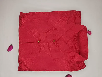 Traditional Tibetan Brocade Silk Buddhist Yogi Shirt,Tibetan Meditation Shirt, Ethnic Tibetan  Long Sleeves Cloth,Buddhist Prayer Shirt