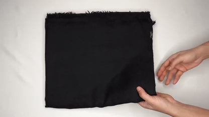Handwoven Solid Black Pure Pashmina Wool Meditation Shawl,Cashmere Pashmina Prayer Blanket, Himalayan Cashmere Scarf, Pashmina Wool Wrap