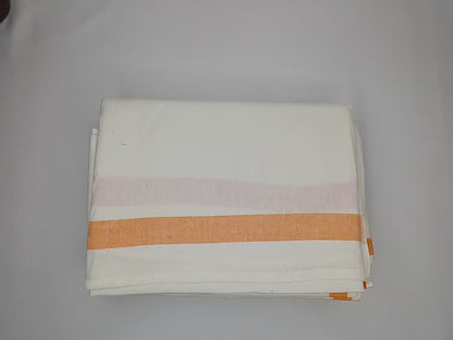 Handloom Indian Vedic Robes,Hare Krishna Robe,indian Ethnic Attair,Iskon Temple Dress,Indian Spiritual Dress,Mayapur Dhoti and Chaddar Set