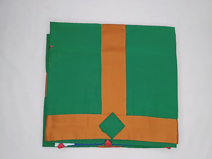 Traditional Handmade Tibetan 8 Auspicious Symbol Embroidered Tibetan Door Curtain,Buddhist 8 Lucky Signs Symbol Altar Room Door Hanging