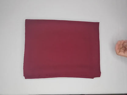 Handwoven Lightweight Soft Maroon Pure Pashmina Wool Meditation Shawl,Pashmina Wool Prayer Wrap,Himalayan Pashmina Wool Wedding Stole/Scarf