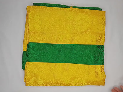 Traditional Tibetan Brocade Silk Border Buddhist Door Curtain,Tibetan Door Curtain,Buddhist Altar Room Door Hanging,Himalayan Home Decore
