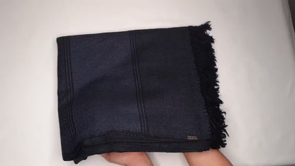 HIMALAY X-Large Handwoven Dark Grey Pure Sheep Wool Meditation Shawl,Himalayan Prayer Blanket,Kullu Shawl,Himalayan Wool lndia Prayer Wrap
