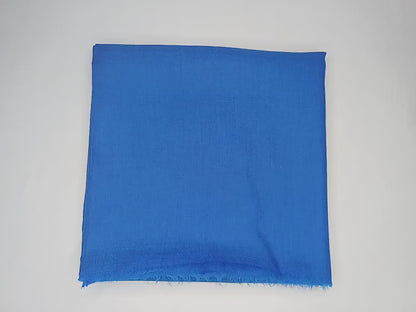 Handwoven Large Lightweight Blue Color Authentic Himalayan Cashmere Wool Meditation Shawl,Ethical Cashmere Prayer Yoga Wrap,Wedding Shawl