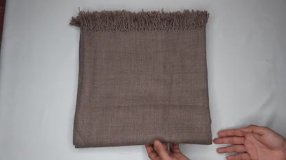 Handwoven Brown Pure Himalayan Sheep Wool Meditation Shawl,Himalayan Prayer Blanket,Kullu Shawl,Ethnic Indian Shawl,Wool Prayer Wrap