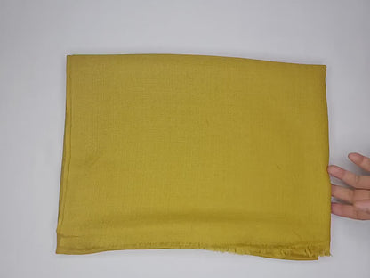 Handwoven Lightweight Soft Mustard Pure Pashmina Wool Meditation Shawl,Pashmina Wool Prayer Wrap,Himalayan Pashmina Wool Wrap/Stole/Scarf