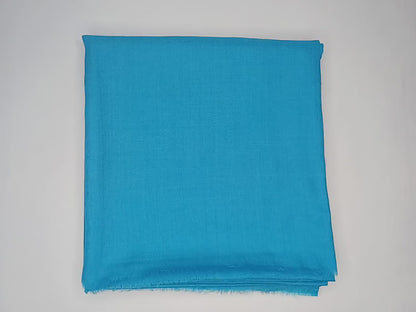 Handwoven Large Lightweight Blue Color Authentic Himalayan Cashmere Wool Meditation Shawl,Ethical Cashmere Prayer Yoga Wrap,Wedding Shawl