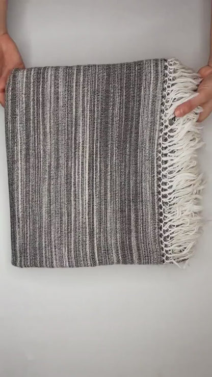 MANTRA Extra-Large Handspun Handwoven Yak Wool Blanket,Yak Meditation Shawl,Yak Wool,Tibetan Yak Wool,Himalayan Yak Wrap,Cashmere Yak Wool